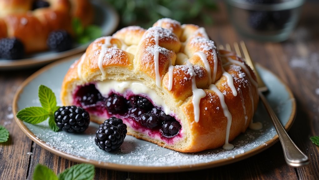 delicious blackberry cream cheese danish