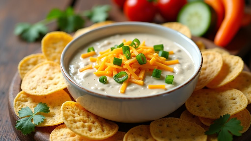 delicious creamy salsa dip