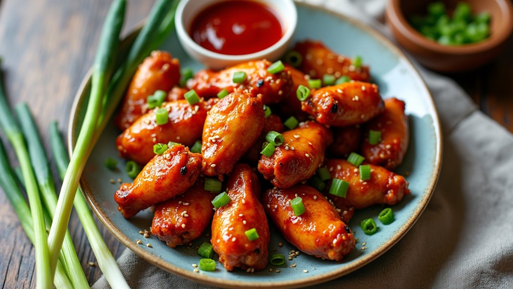 delicious spicy chicken wings