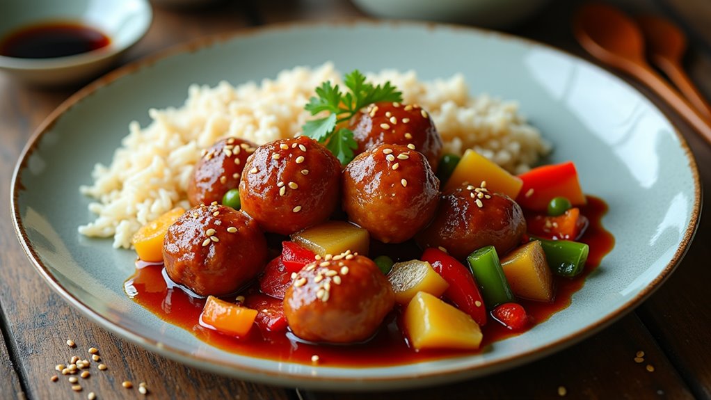 delicious sweet sour meatballs