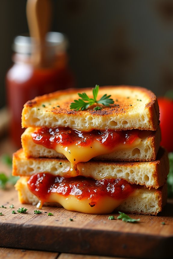 delicious tomato jam grilled cheese