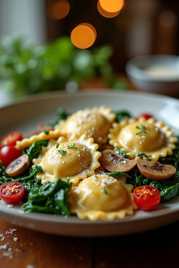 delightful mushroom ravioli recipe