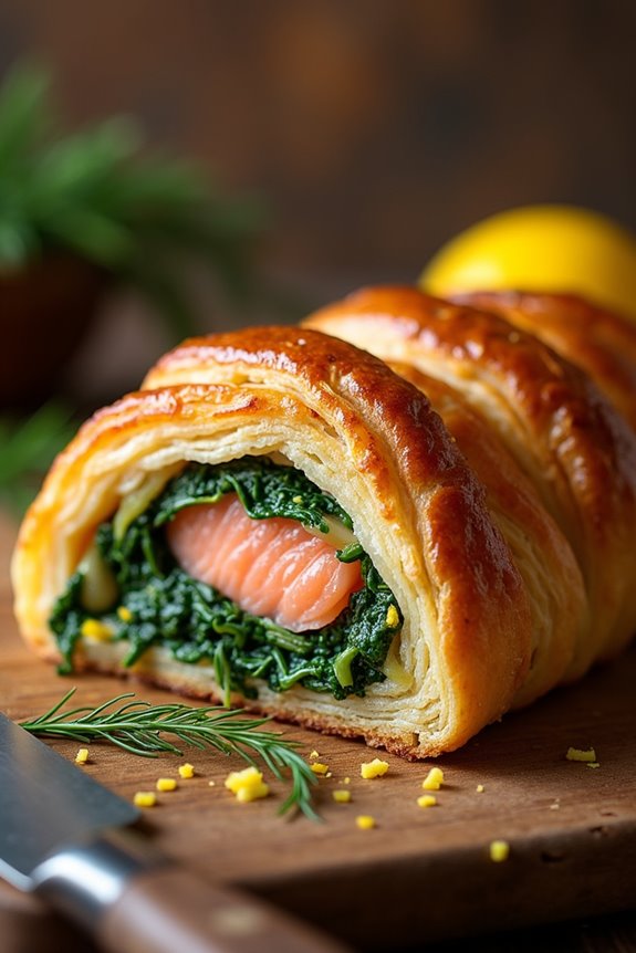 delightful salmon wellington recipe