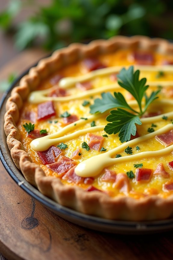 eggs benedict quiche recipe