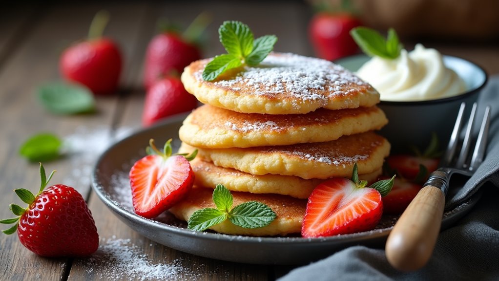 fluffy cottage cheese pancakes