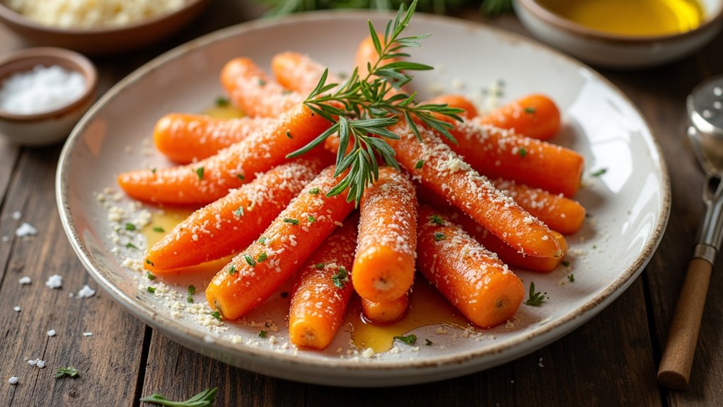 gourmet parmesan carrots delight