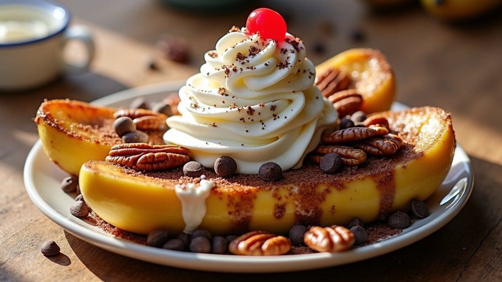 indulgent caramelized banana dessert