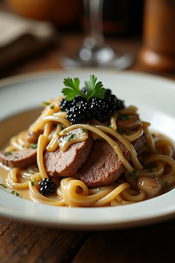 luxurious beef stroganoff recipe