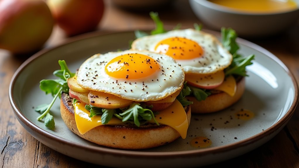 pear and cheddar bagel