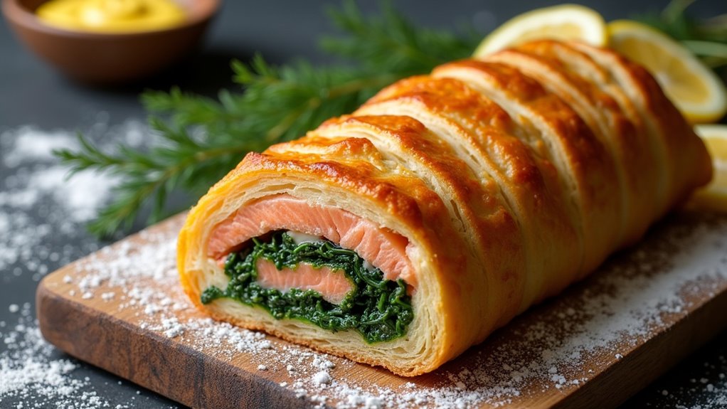 salmon wellington cozy feast