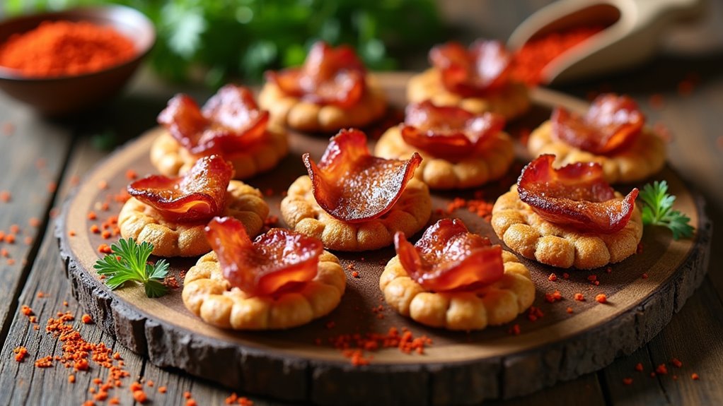 savory beef bacon crackers