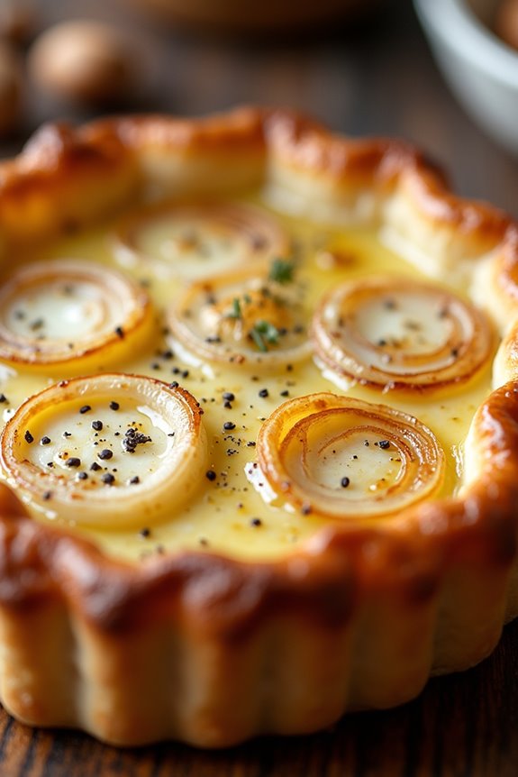savory onion cheese tart recipe
