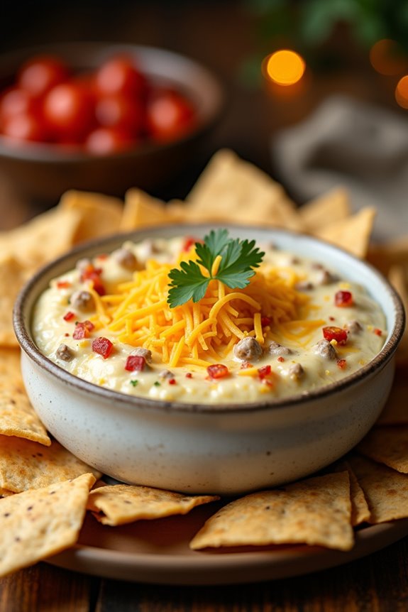 savory sausage cream cheese dip