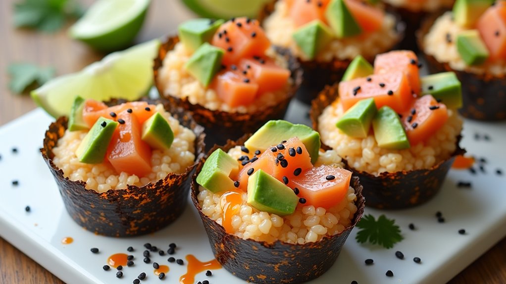 savory spicy salmon muffins