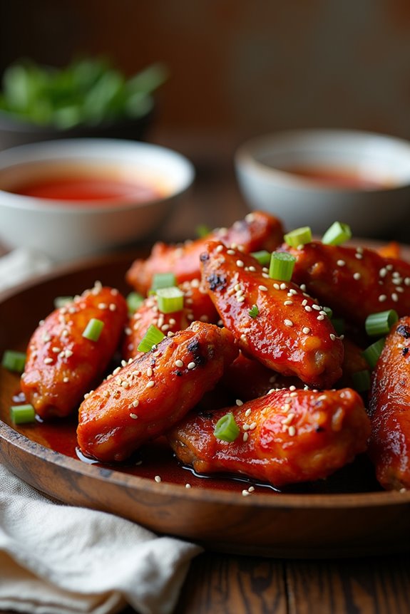 spicy gochujang butter wings