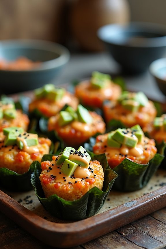 spicy salmon rice muffins