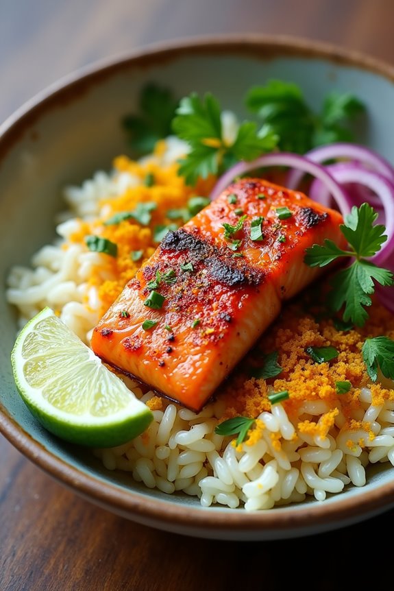 tandoori salmon rice adventure