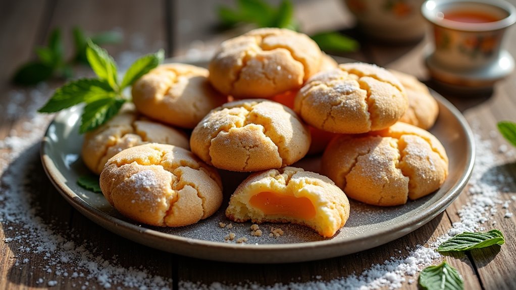 thai tea mochi cookies