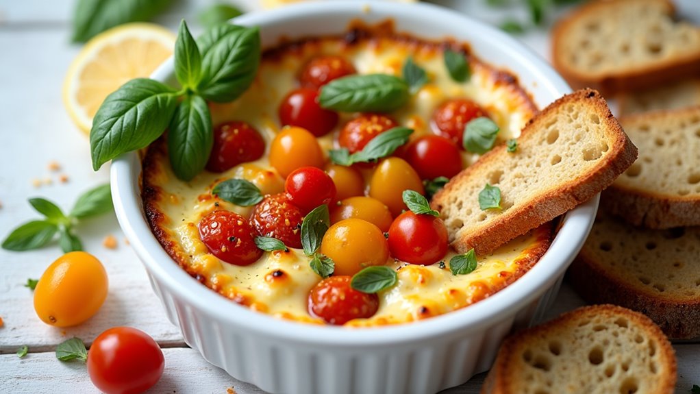 tomato pops with goat cheese